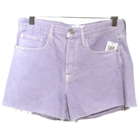 FRAME LeBrigette Short purple jean cut offs women's size 25 inseam 3" NEW - Picture 1 of 4